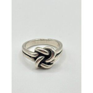 James Avery 925 Sterling Silver Rare Retired Love Knot Ring Size 9